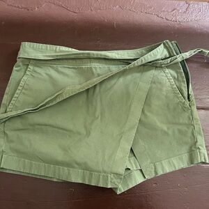Olive Green Wrap Skirt